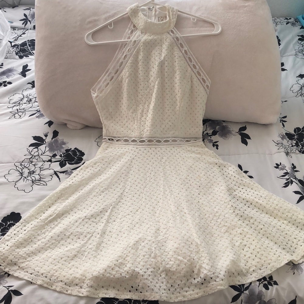 White Crochet Dress
